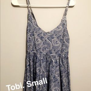 Tobi Dress -blue and white